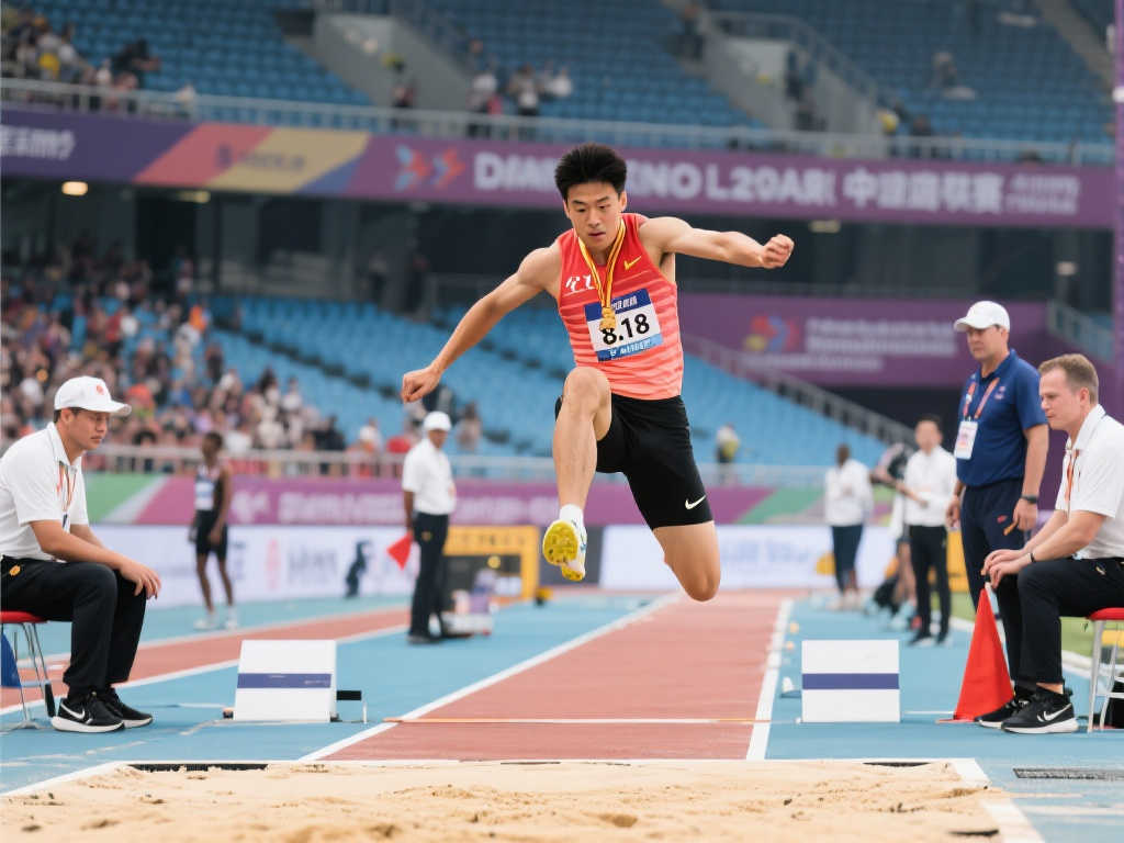 厦门钻石联赛:24岁张溟鲲主场8米18勇夺男子跳远冠军!🏅 厦门钻石联赛:24岁张溟鲲主场8米18勇夺男子跳远冠军!🏅